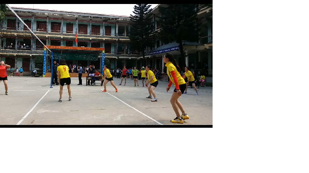 Đội tuyển bóng chuyền nữ trường thcs Mường Thanh